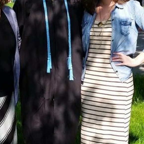 Heathered cream and brown maxi dress - Picture 1 of 2